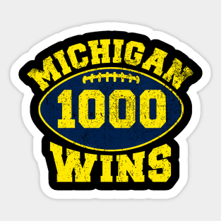 Michigan 1000 wins Sticker